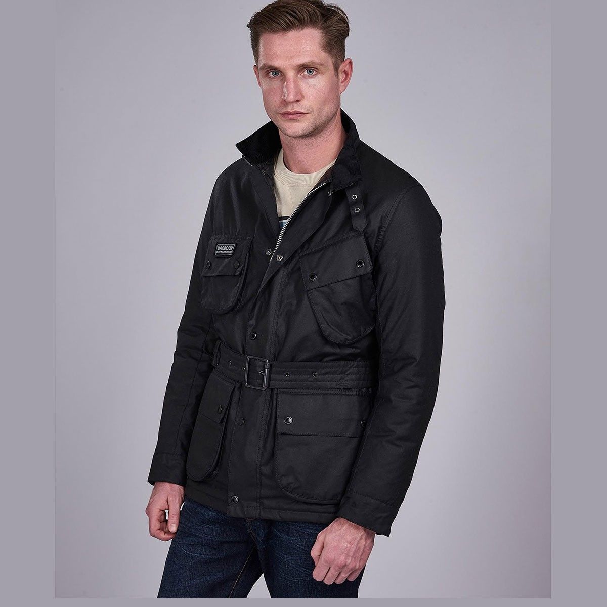 Ανδρικό μπουφάν καπιτονέ International waxed jacket - Barbout - Antoniadis  Stores