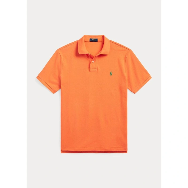 Ανδρική πόλο μπλούζα Custom Slim Fit Mesh Polo Shirt - 710680784315- POLO  RALPH LAUREN - Antoniadis Stores