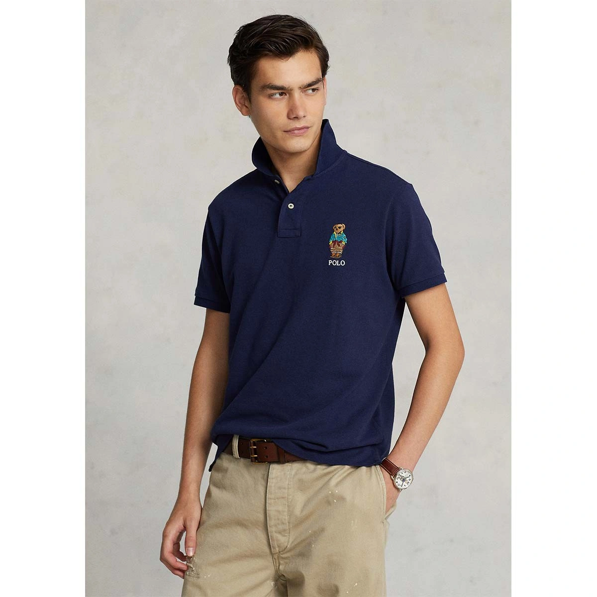 Custom Slim Fit Polo Bear Polo Shirt - 710853312019- POLO RALPH LAUREN -  Antoniadis Stores