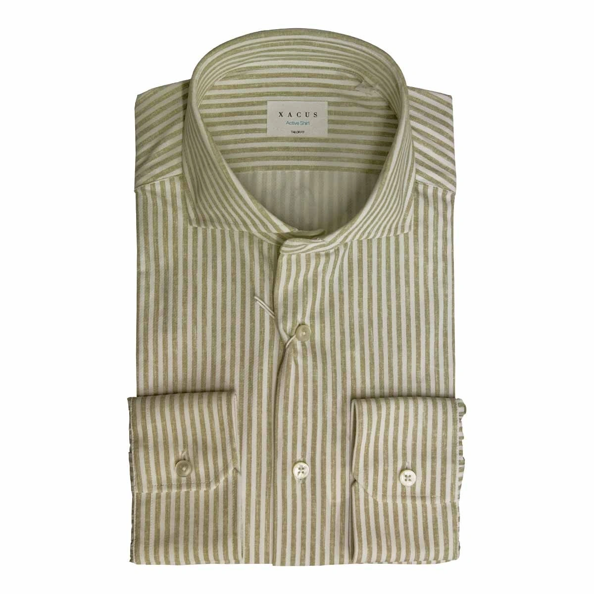 ανδρικό ριγέ πουκάμισο KNITTED SHIRT (ACTIVE SHIRT XACUS) - ACT520ML/41622  - Antoniadis Stores