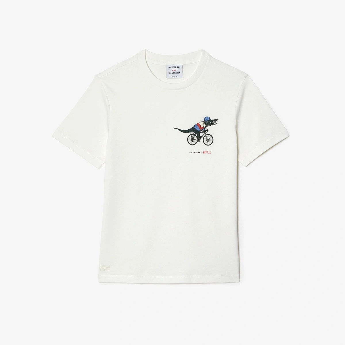 Γυναικεία συλλεκτική tshirt μπλούζα Women's Lacoste x Netflix Organic  Cotton Jersey T-shirt - 3TF7349 - LACOSTE - Antoniadis Stores