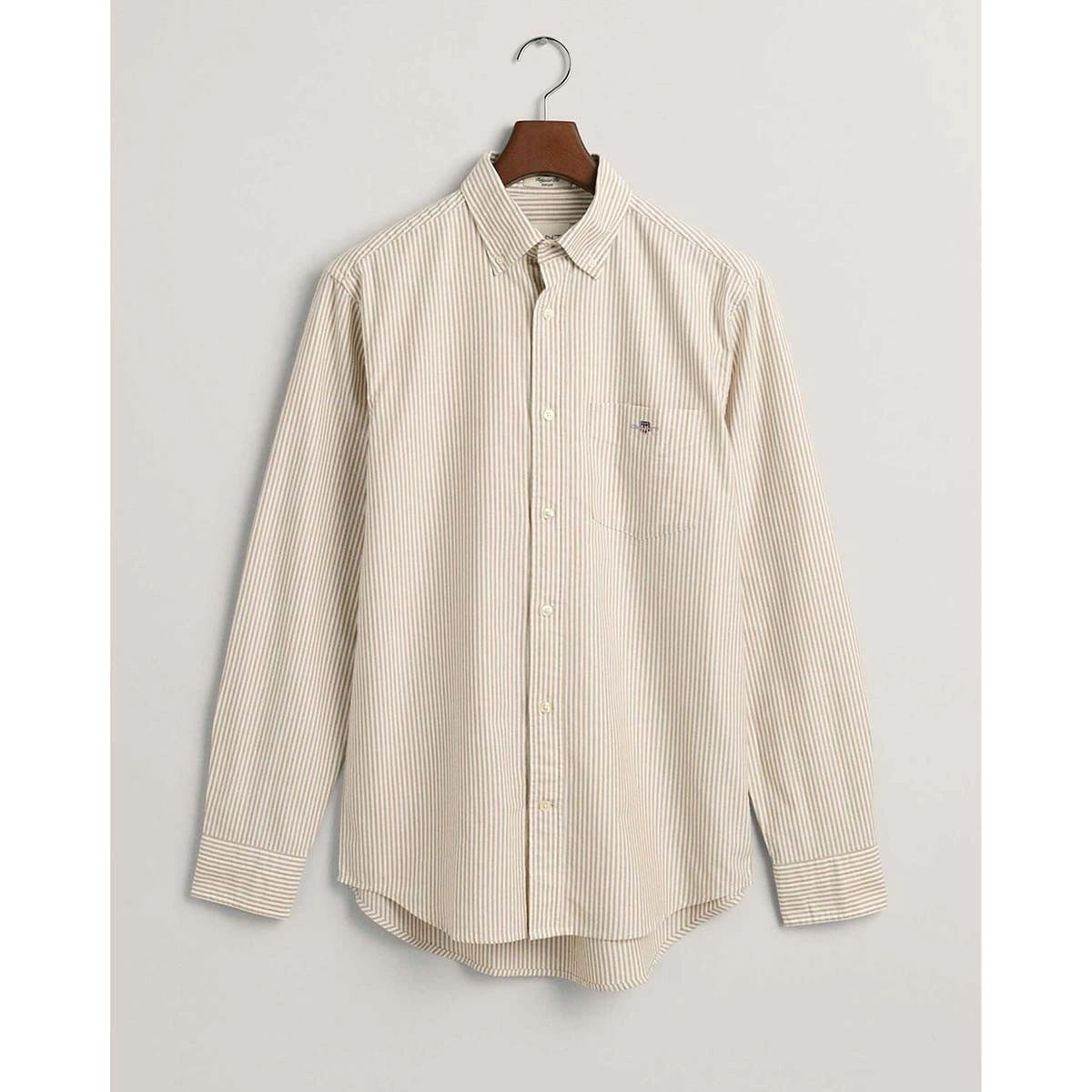 Ανδρικό πουκάμισο Gant ανδρικό πουκάμισο button down oxford ριγέ με  κεντημένο λογότυπο Regular Fit - 3G3000230 - GANT - Antoniadis Stores